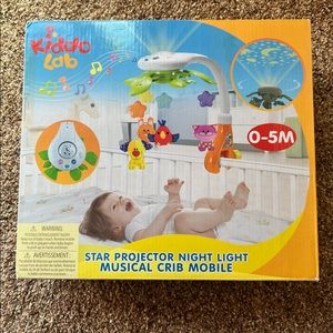 Projector musical crib mobile